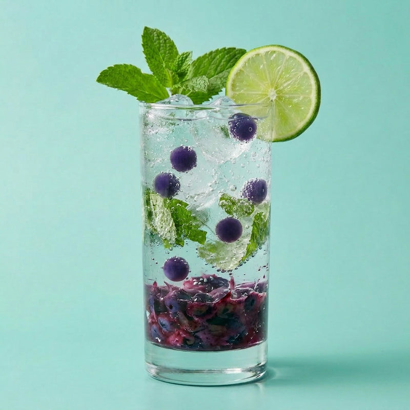 Boba Blueberry Mojito