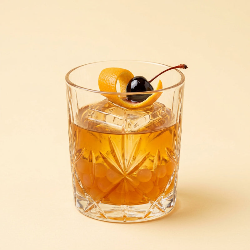 Boba Peach Old Fashioned