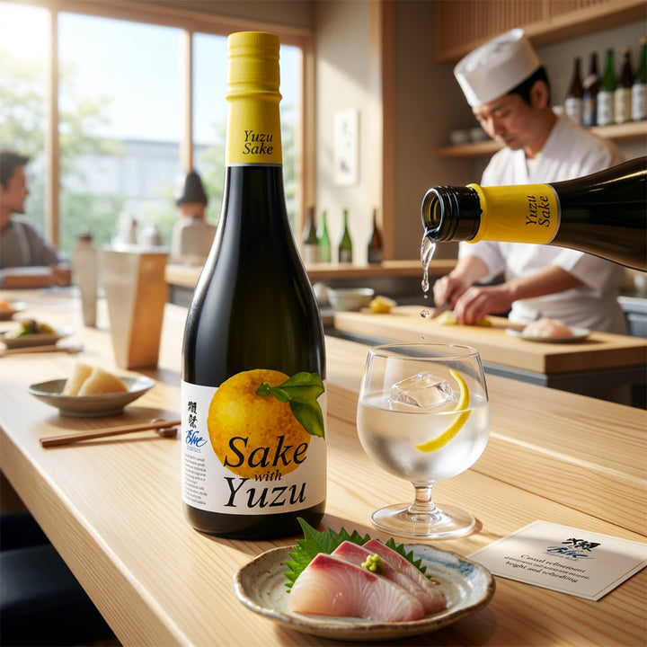 Dassai Blue Yuzu Sake 