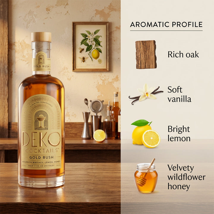 Deko Cocktails Gold Rush 