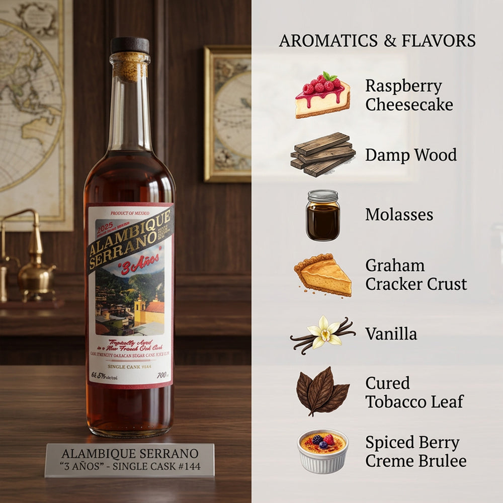 Alambique Serrano 3 Anos Cask #144 Rum 