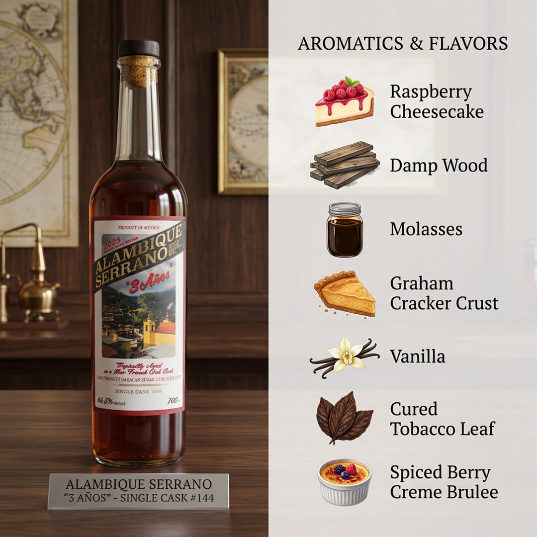 Alambique Serrano 3 Anos Cask #144 Rum 