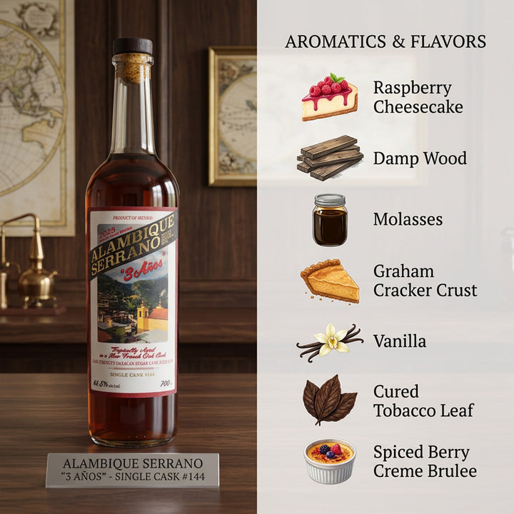 Alambique Serrano 3 Anos Cask #144 Rum 
