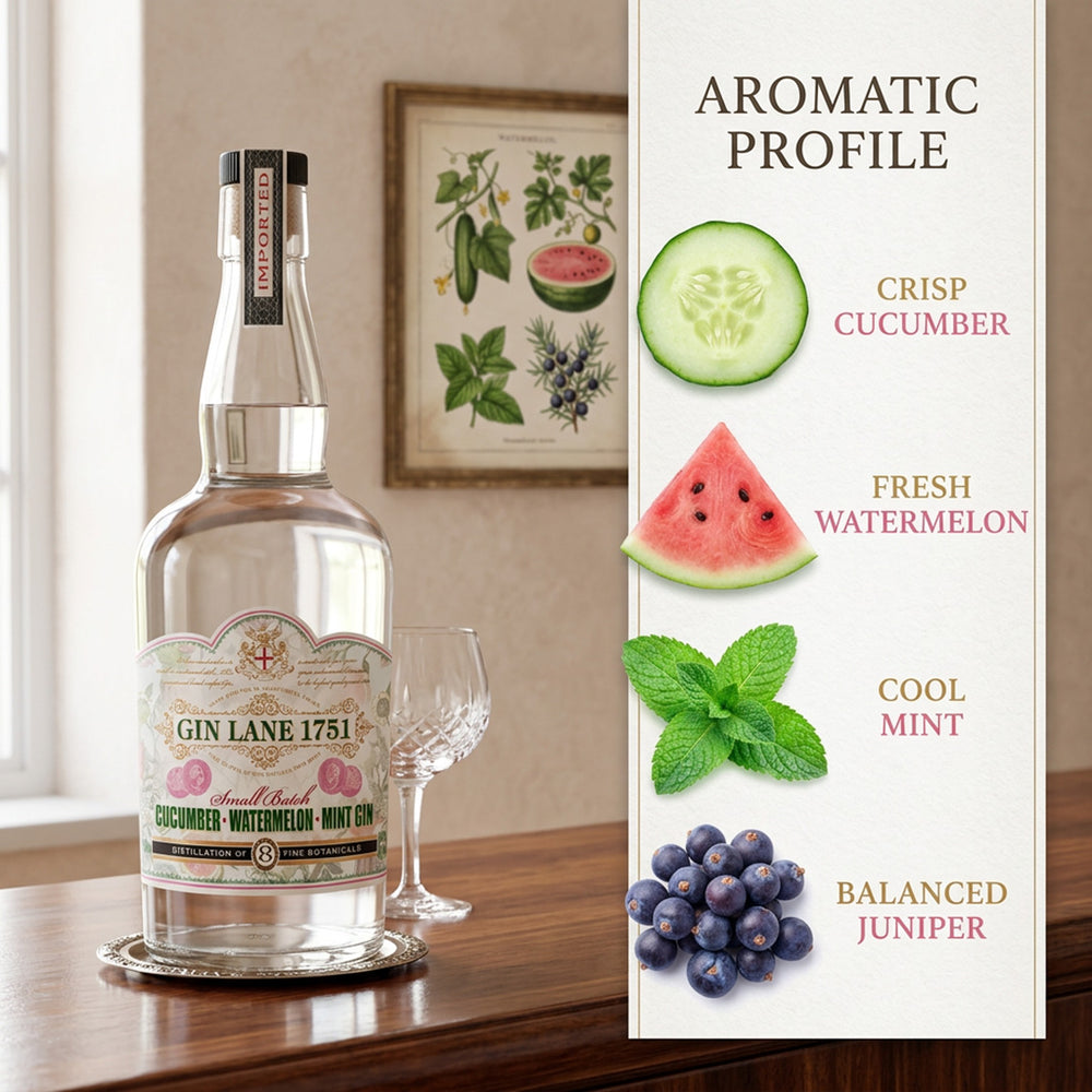 Gin Lane 1751 Cucumber Watermelon Mint Gin 