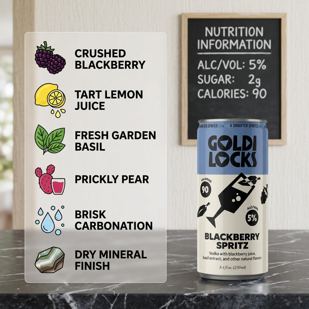 Goldilocks Blackberry Spritz 4-Pack Cans 