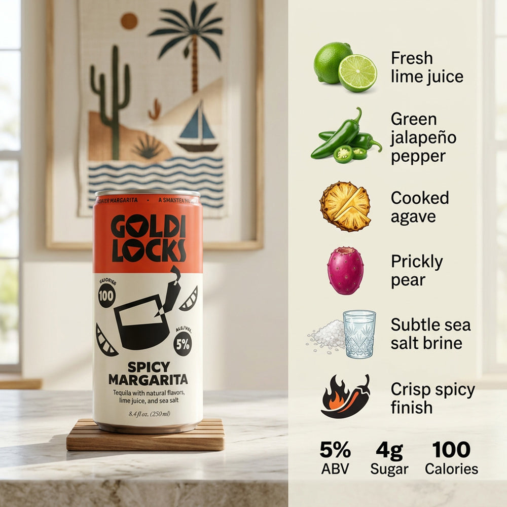 Goldilocks Spicy Margarita 4-Pack Cans 