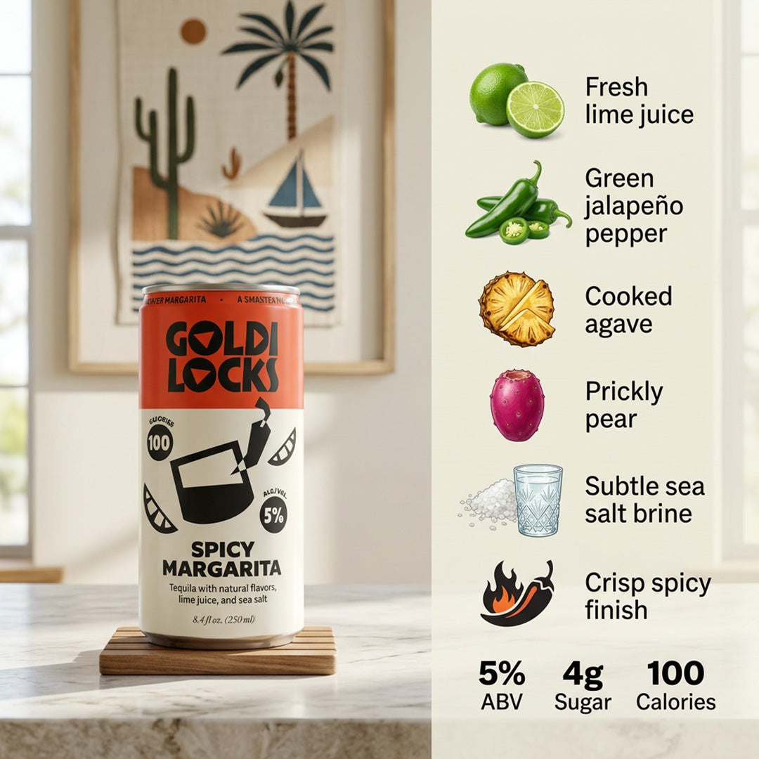 Goldilocks Spicy Margarita 4-Pack Cans 