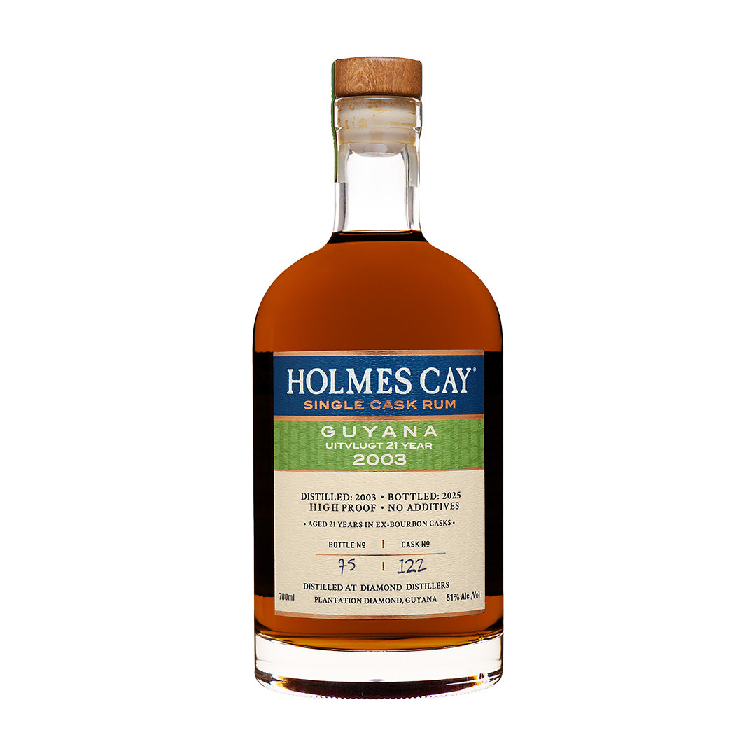 Holmes Cay Uitvlugt Guyana 2003 21 Year Single Cask Rum
