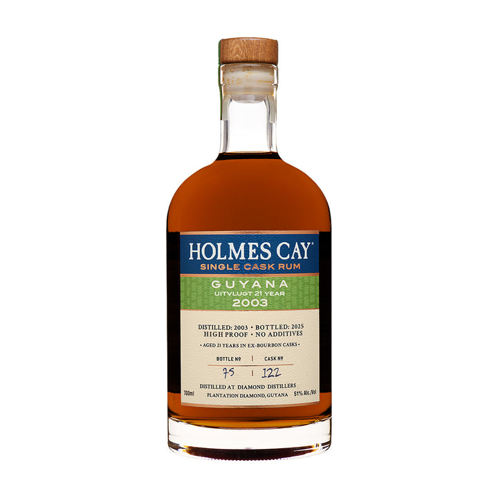 Holmes Cay Uitvlugt Guyana 2003 21 Year Single Cask Rum