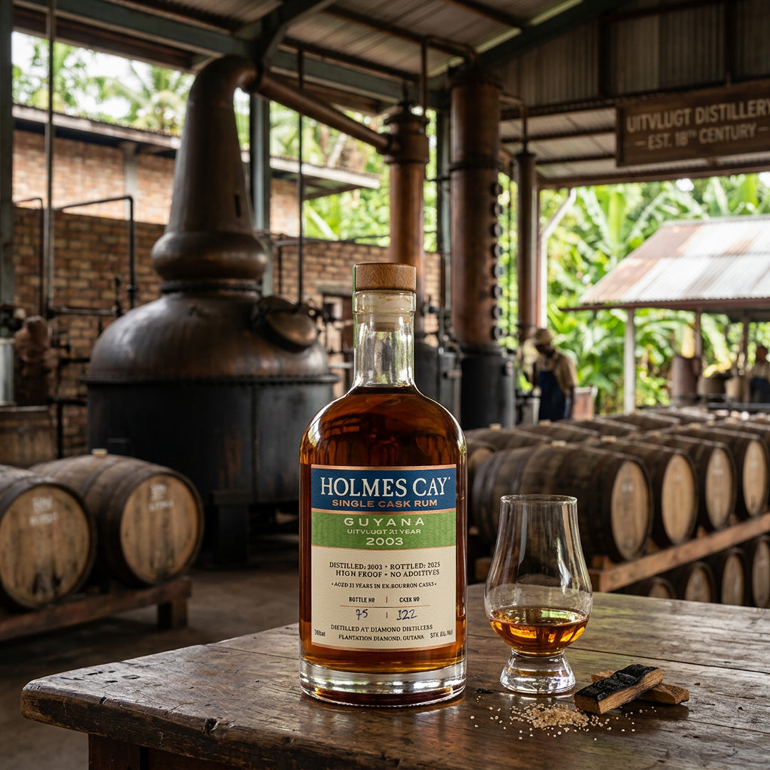 Holmes Cay Uitvlugt Guyana 2003 21 Year Single Cask Rum