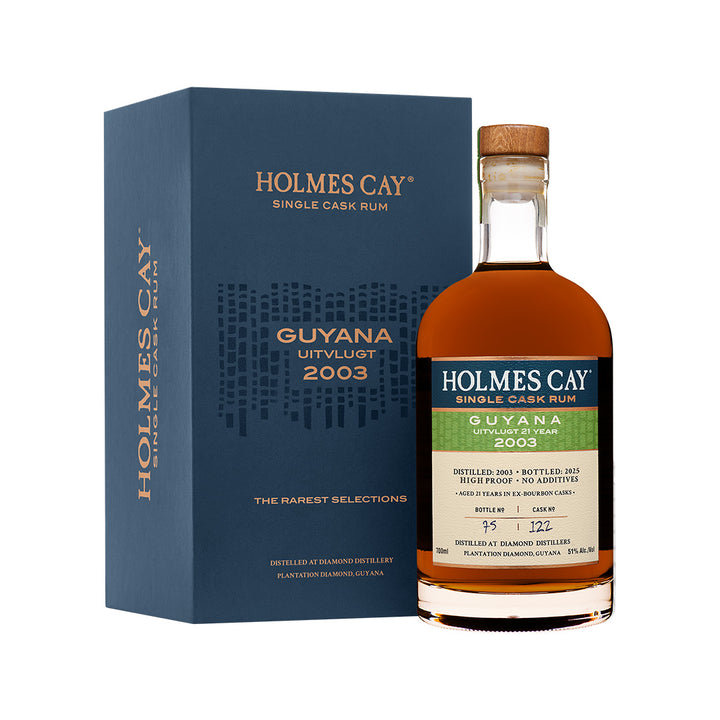 Holmes Cay Uitvlugt Guyana 2003 21 Year Single Cask Rum