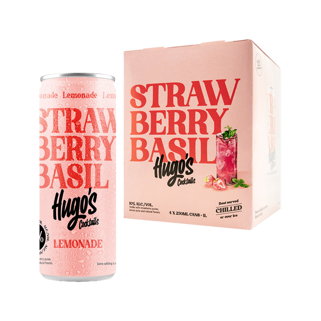 Hugo's Strawberry Basil Lemonade Cocktail
