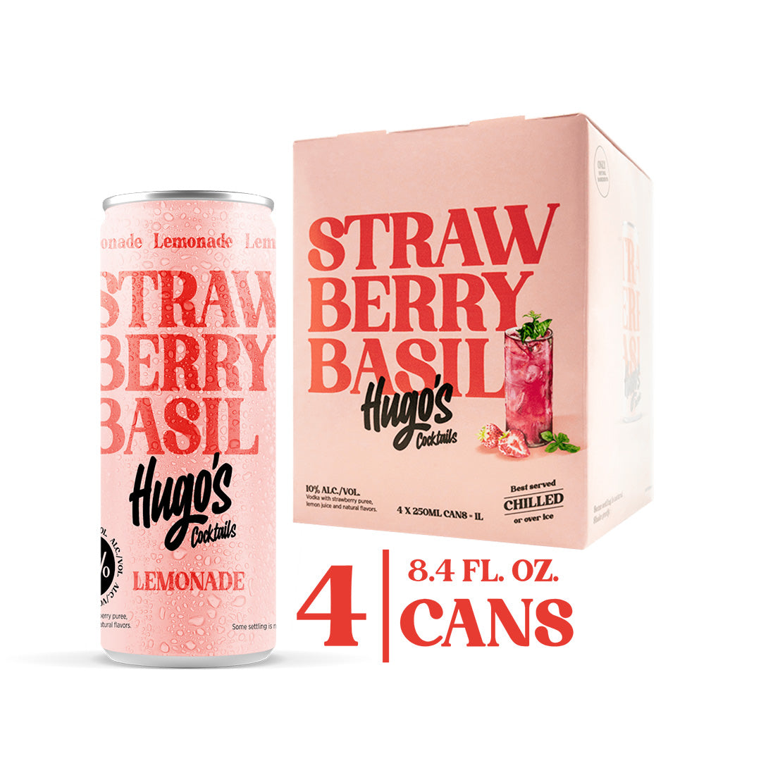 Hugo's Strawberry Basil Lemonade Cocktail