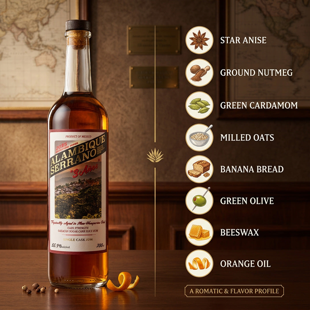 Alambique Serrano 3 Anos Cask #296 Rum 