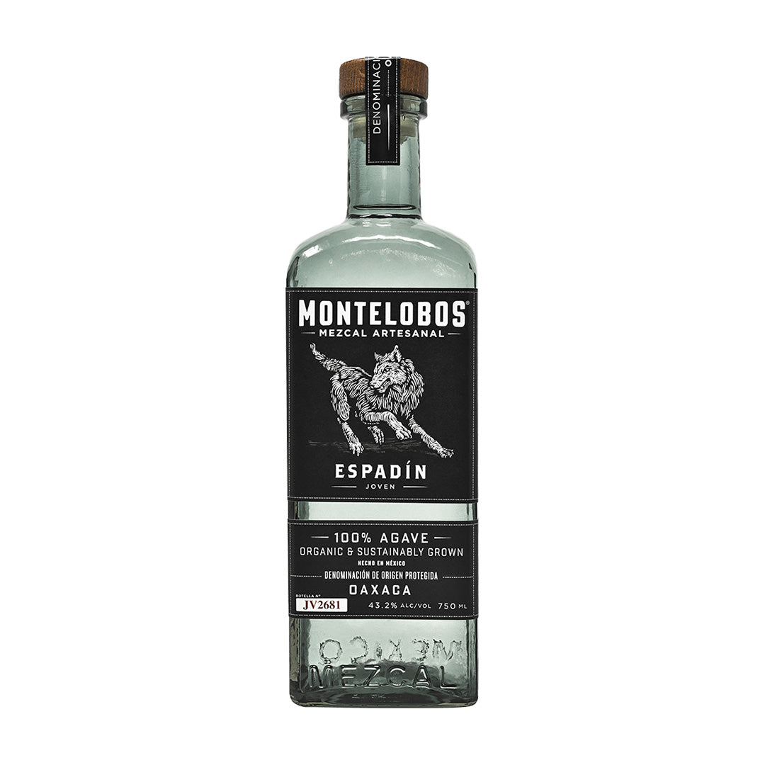 Montelobos Mezcal Artesanal bottle on a white background