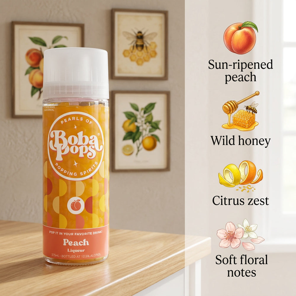 Boba Pops Peach Liqueur 