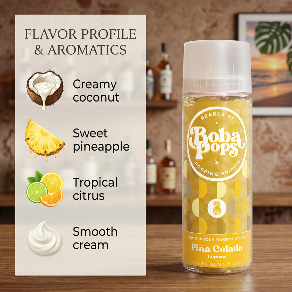 Boba Pops Pina Colada Liqueur 