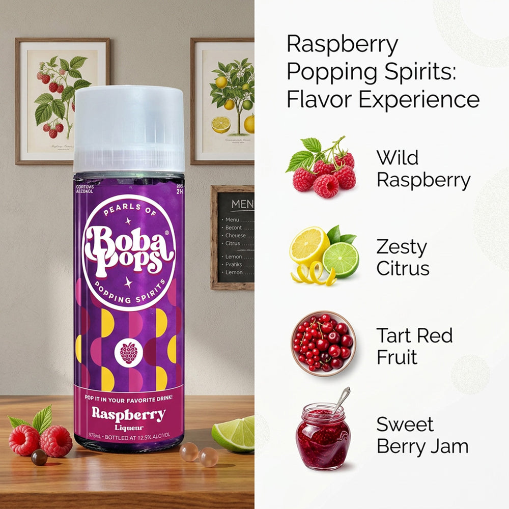 Boba Pops Raspberry Liqueur