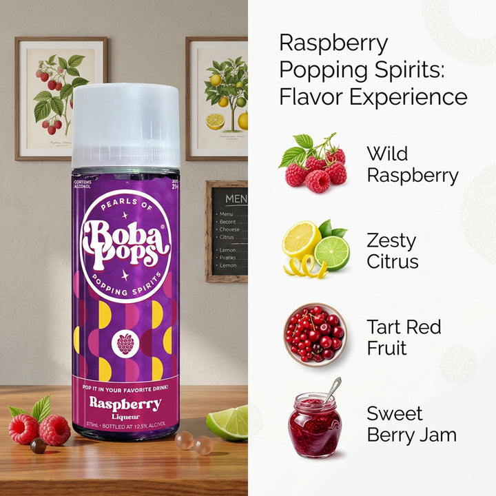 Boba Pops Raspberry Liqueur