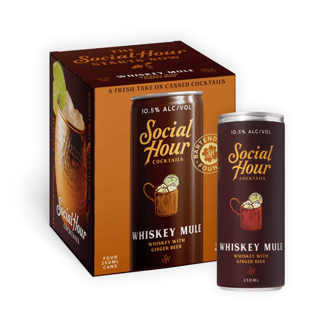 Social Hour Whiskey Mule | Spicy Canned Ginger Cocktail – Union Square ...