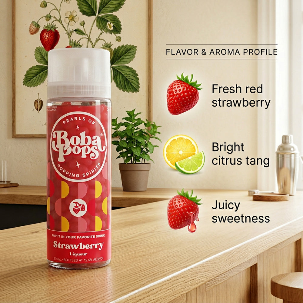 Boba Pops Strawberry Liqueur